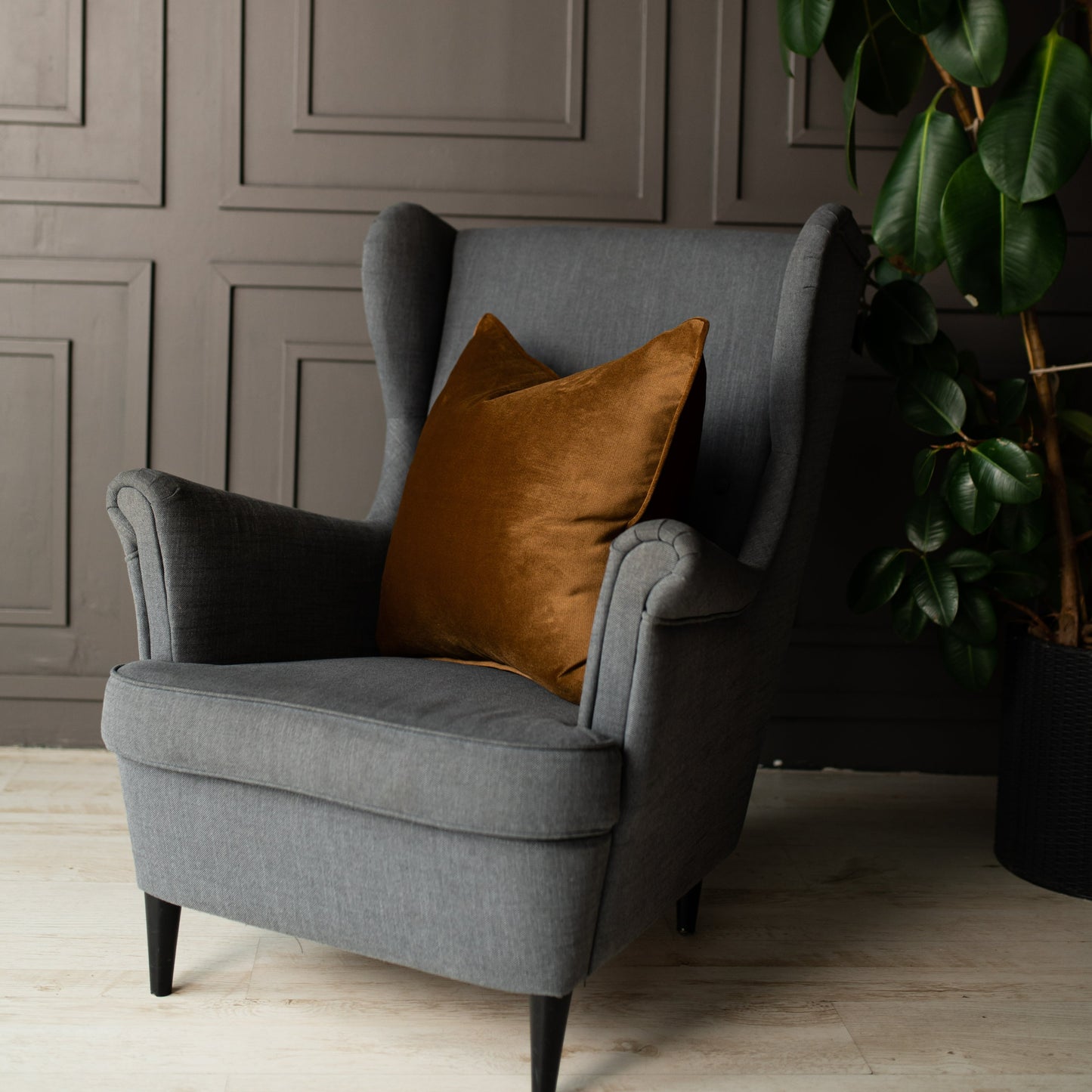 Decorative pillow Plume Amber
